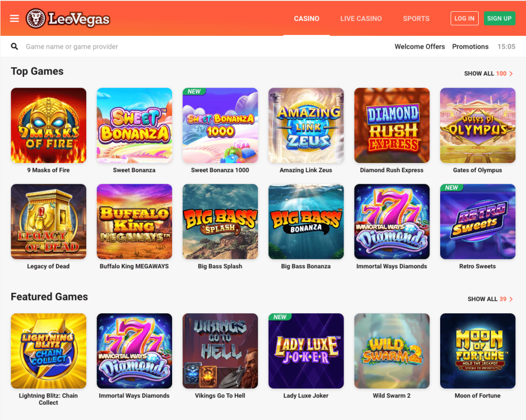 Leovegas Casino Slots