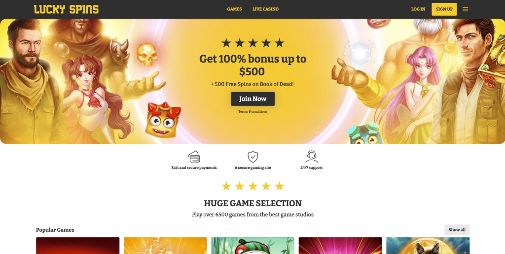 Lucky Spins Casino Canada