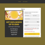 Casino Registration Form