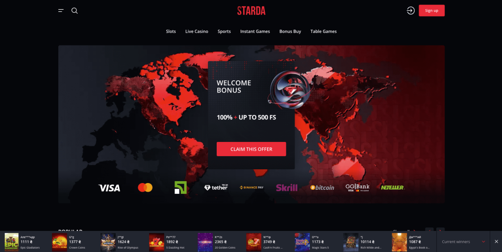 Starda Casino Canada