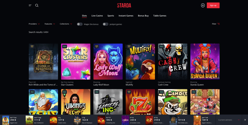 Starda Casino Slots