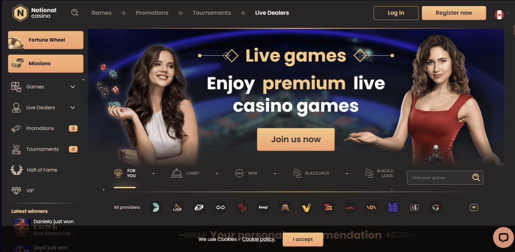 National Casino Live Games