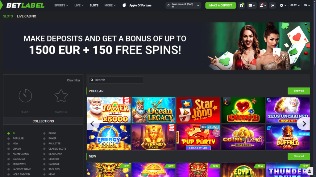 BetLabel casino slots