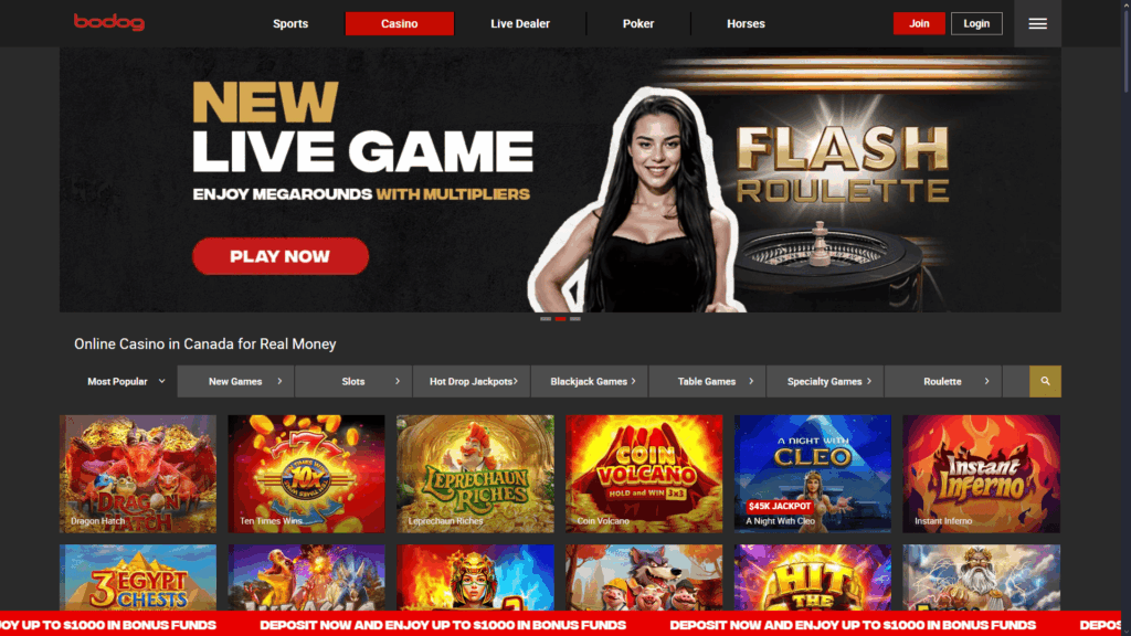 Bodog casino Canada