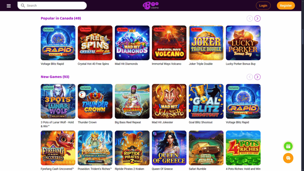 Boo casino slots