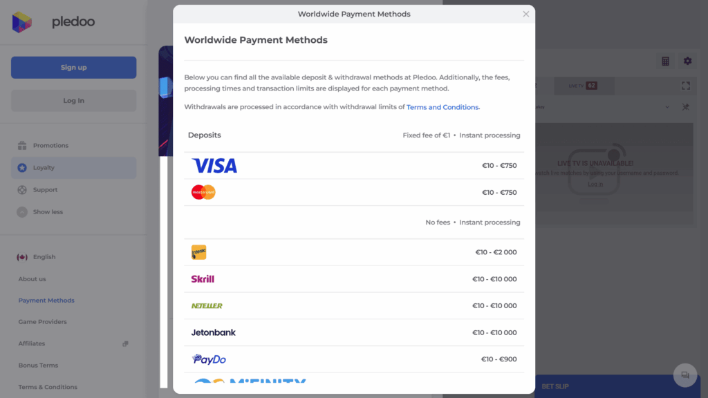 Payments