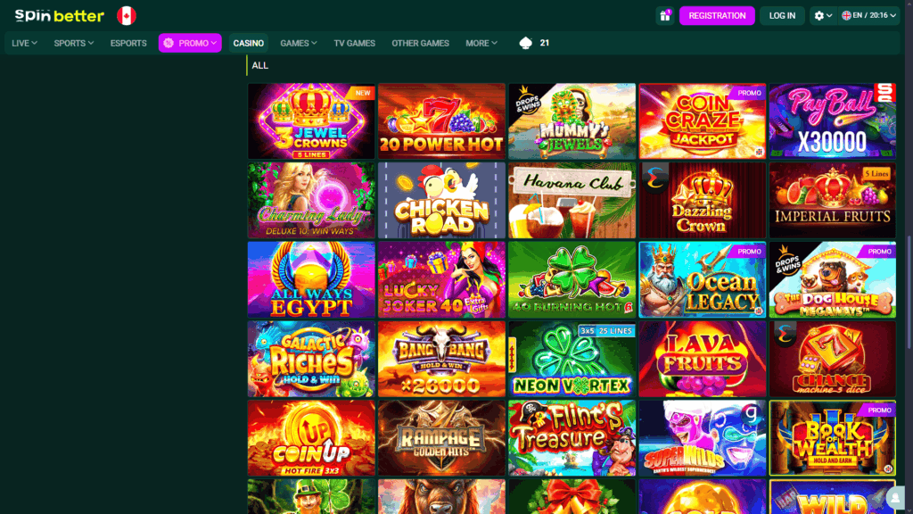 Spinbetter casino slots
