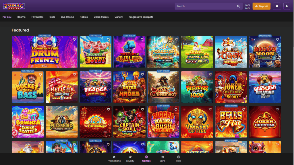 Zodiac casino Canada