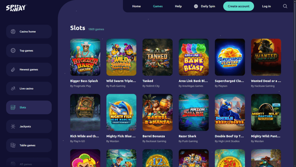 Spinaway casino slots