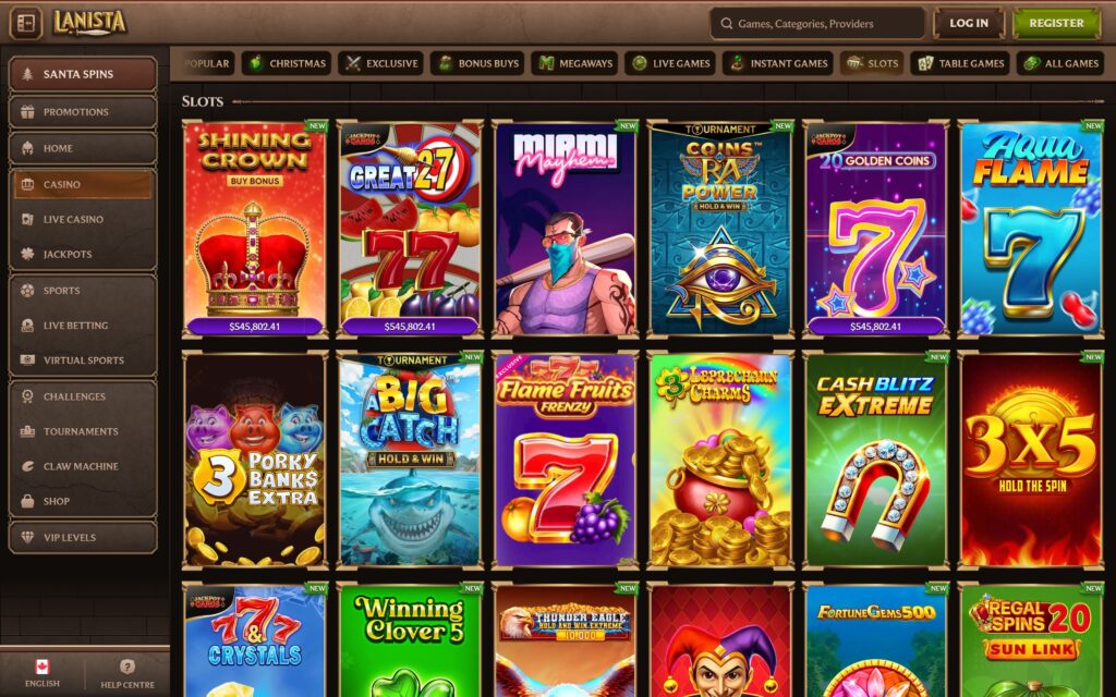 Lanista casino slots