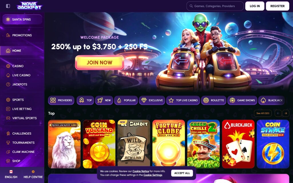Nova Jackpot casino Canada