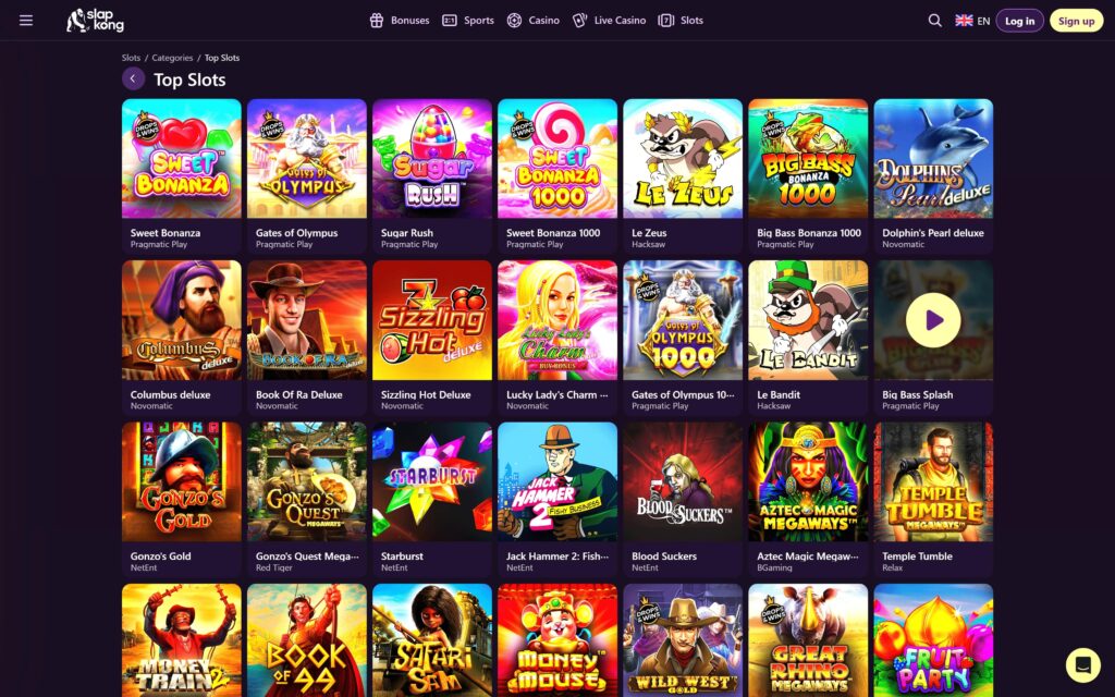 SlapKong casino slots