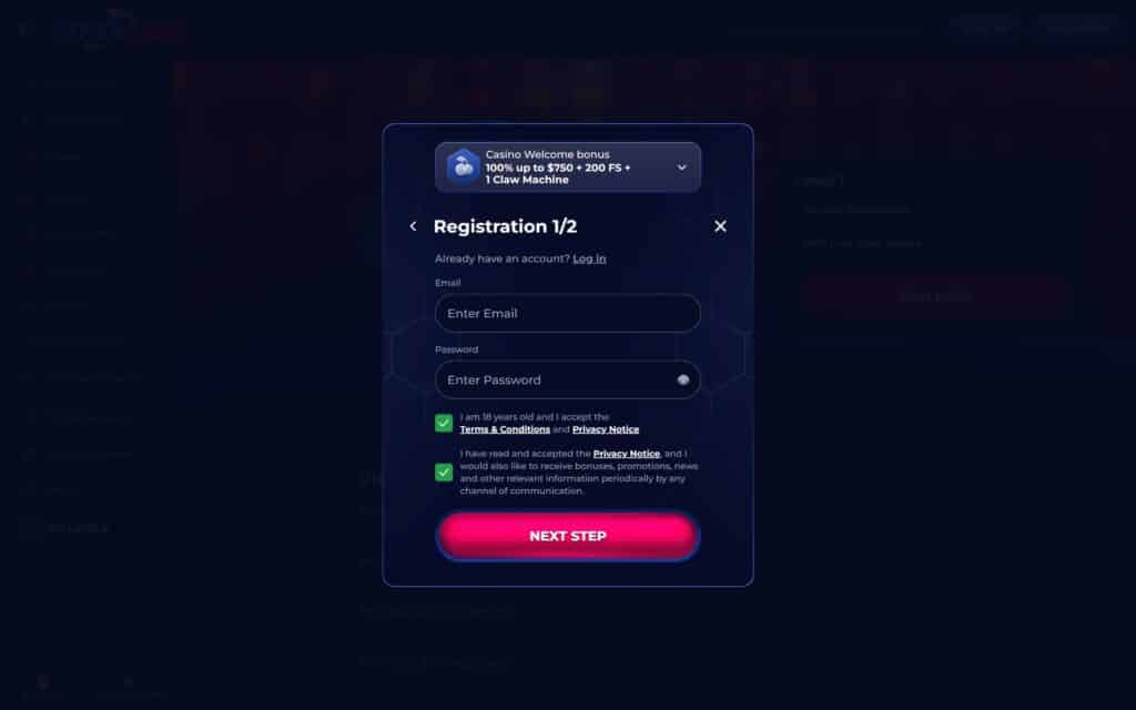 ViperWin casino registration