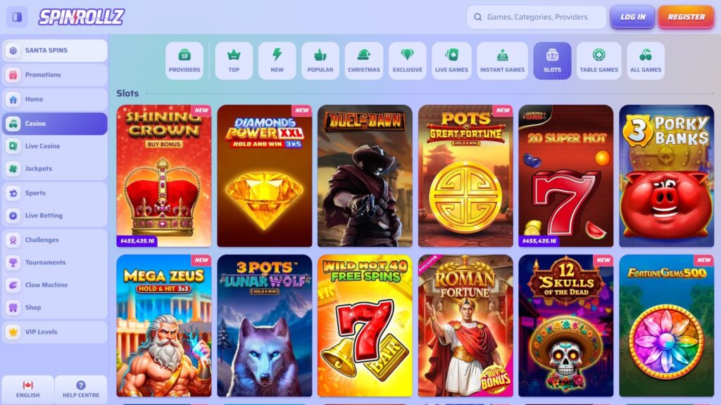 SpinRollz casino slots