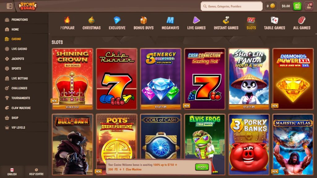 Stonevegas casino slots