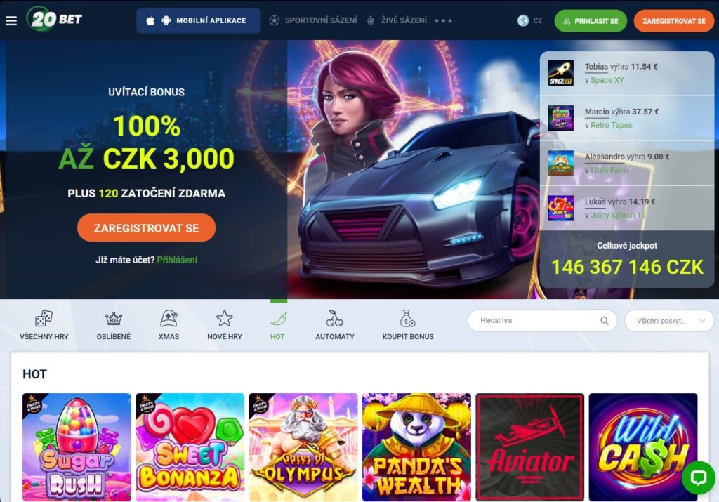 20Bet Casino hry
