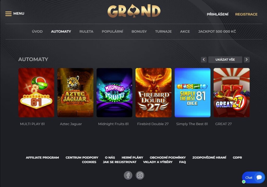 Grandwin Casino automaty