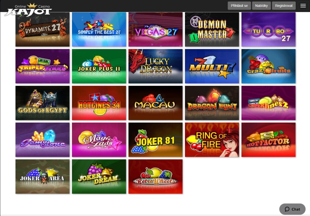 Kajot Casino hry