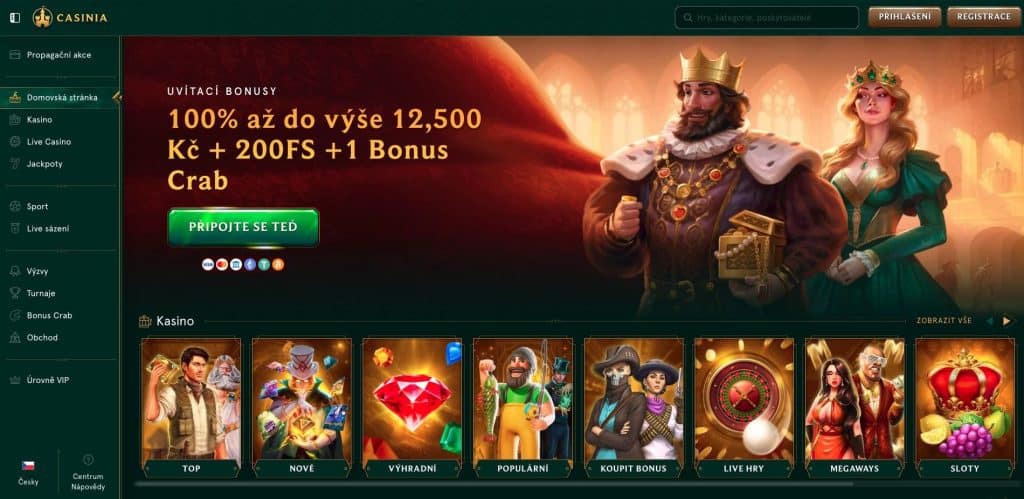 Casinia oficiální stránka