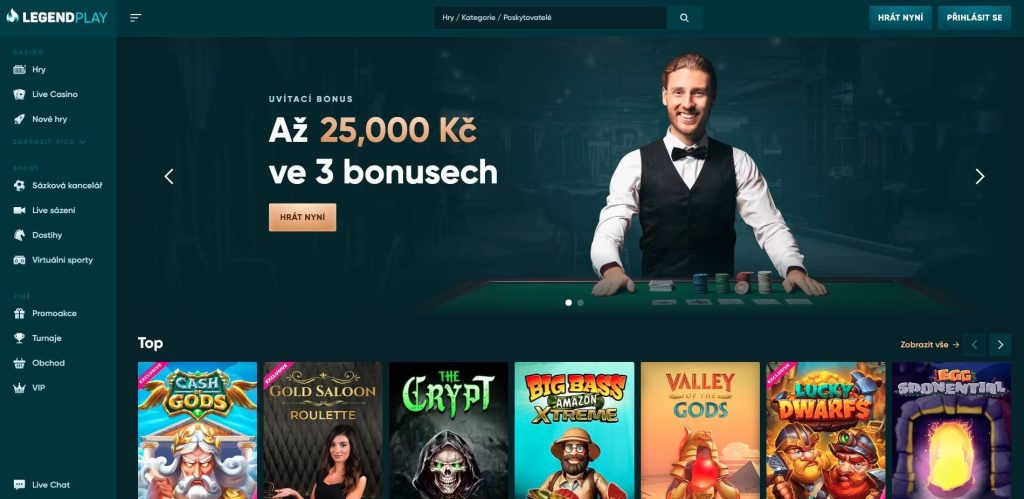 LegendPlay casino oficiální stránka