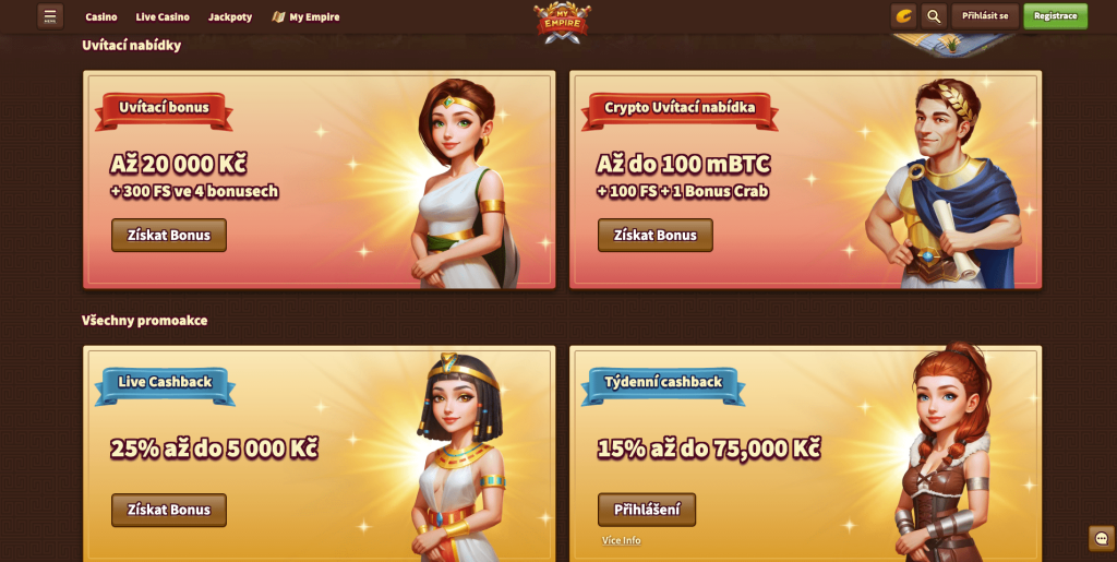 My Empire Casino Bonusy