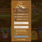 My Empire Casino Registrační formulář