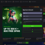 Spinline casino registrační formulář