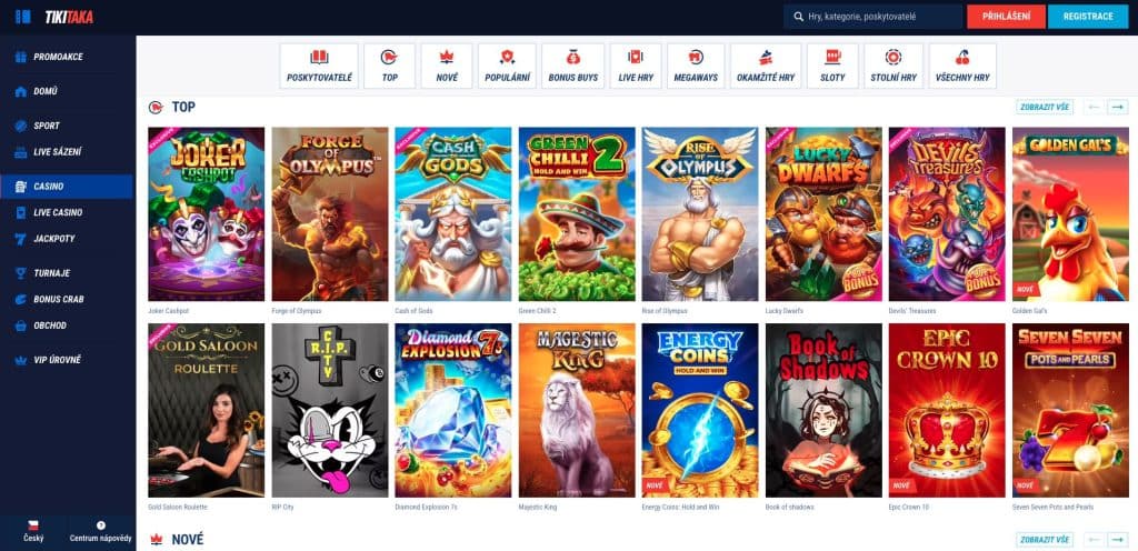 TikiTaka hrací automaty