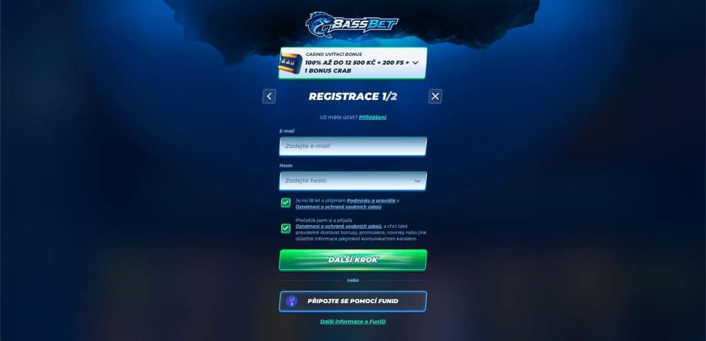 Bassbet casino registrace