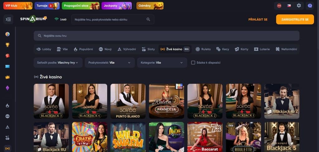 Casino s živými dealery