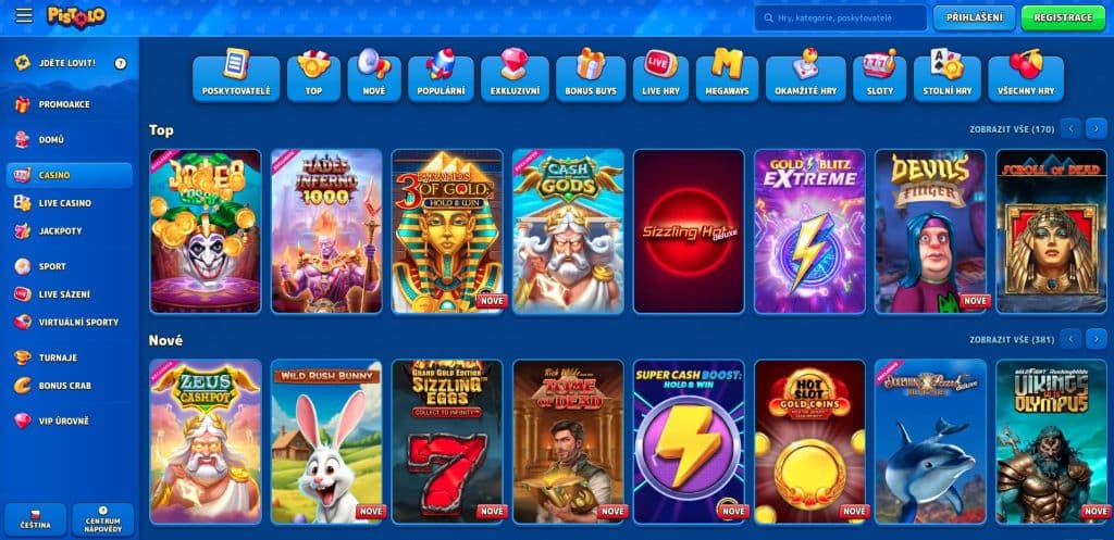 Pistolo hrací automaty