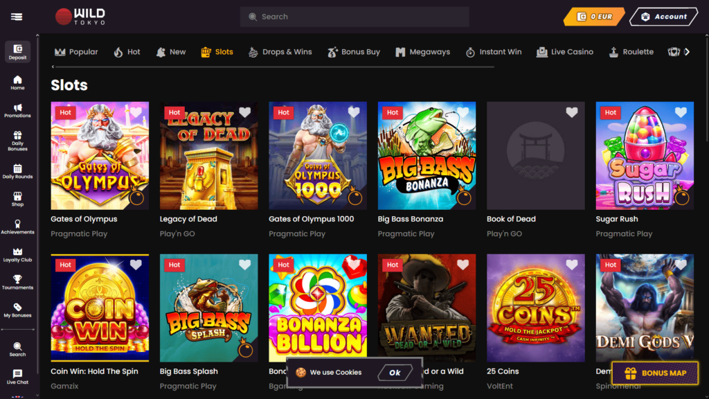 Wild Tokyo hrací automaty