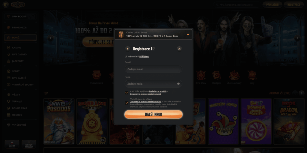 Gransino casino registrace