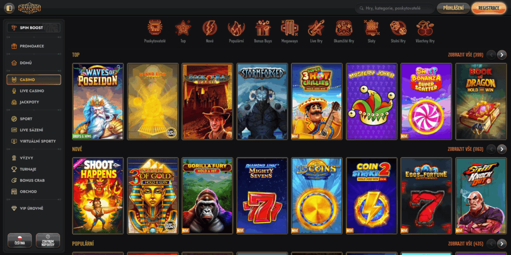 Gransino hrací automaty