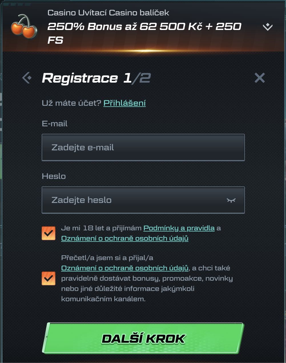 Spinational casino registrace