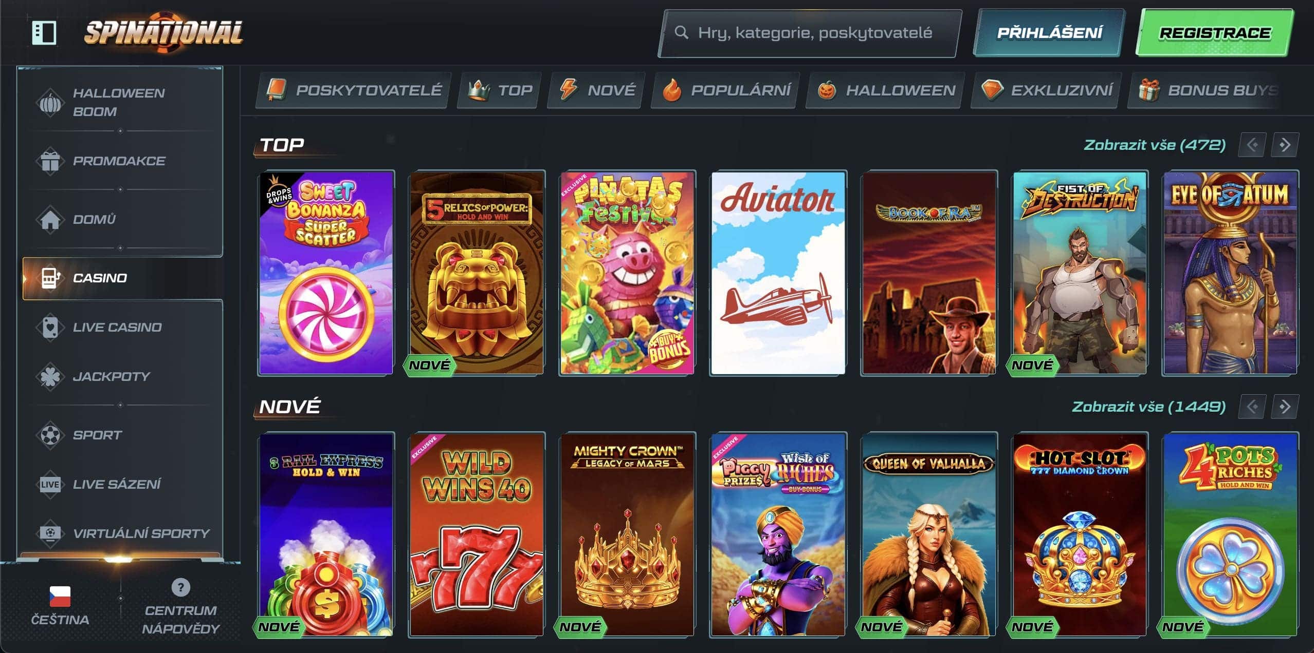 Spinational hrací automaty