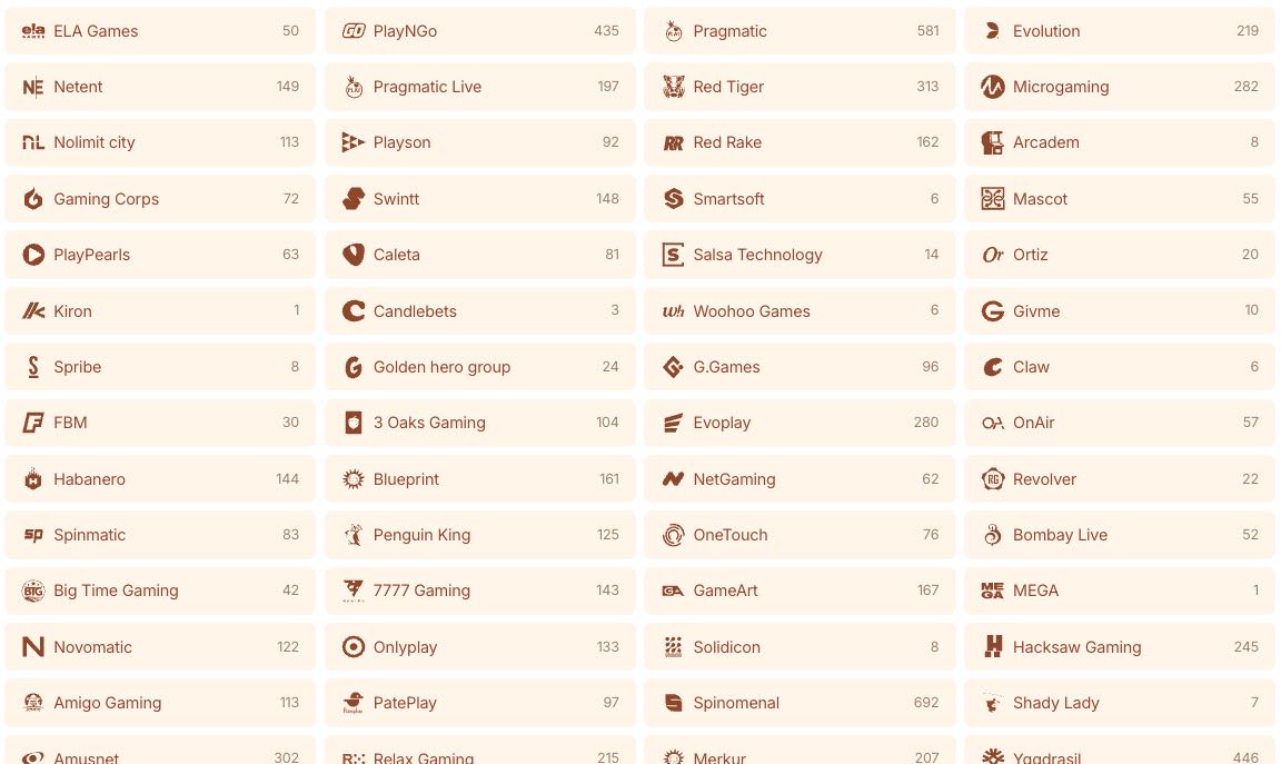 Vývojáři casino her