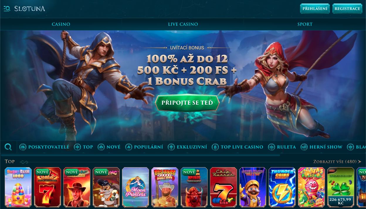 Slotuna casino Česká republika