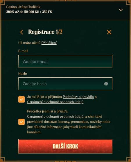 Spybet casino registrace