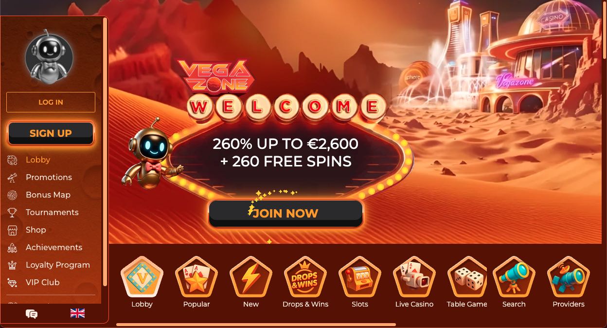 Vegazone casino Česká republika