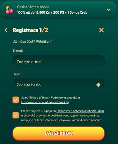GoKong casino registrace