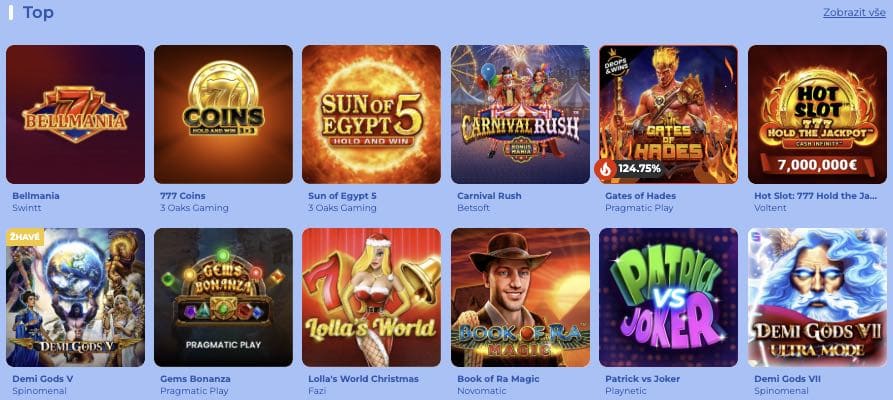 FeliceBet hrací automaty