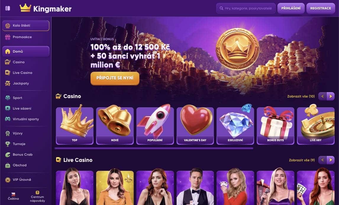 Kingmaker casino Česká Republika