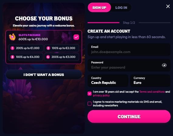 Wildzy casino registrace