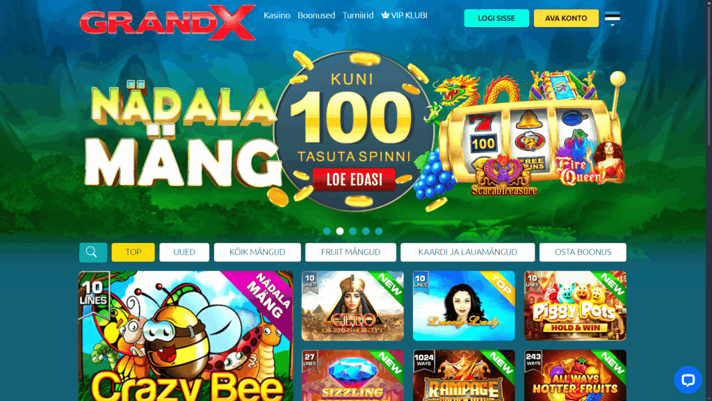 GrandX kasiino Eesti