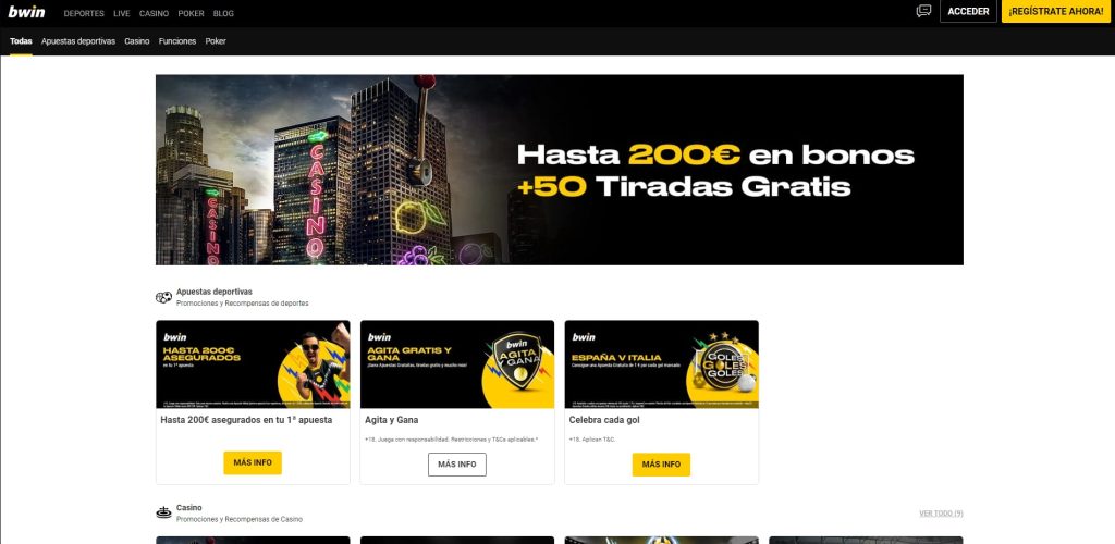 bwin promociones