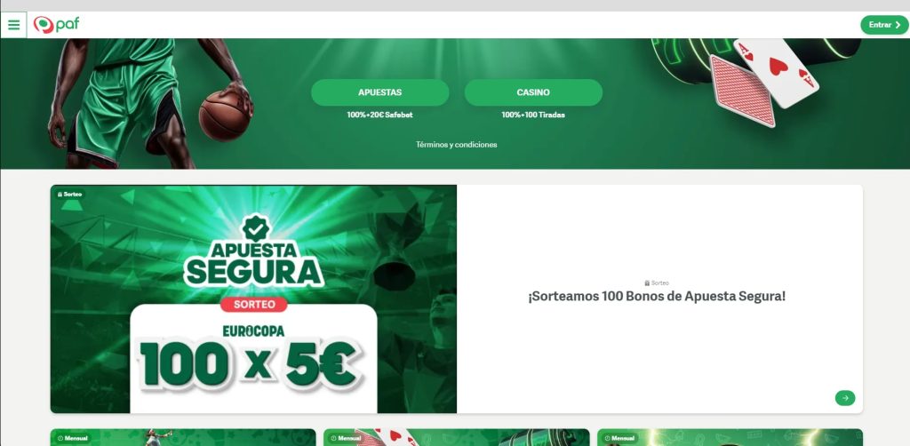 paf casino promociones