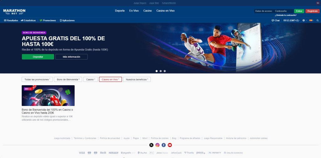 Marathonbet promociones