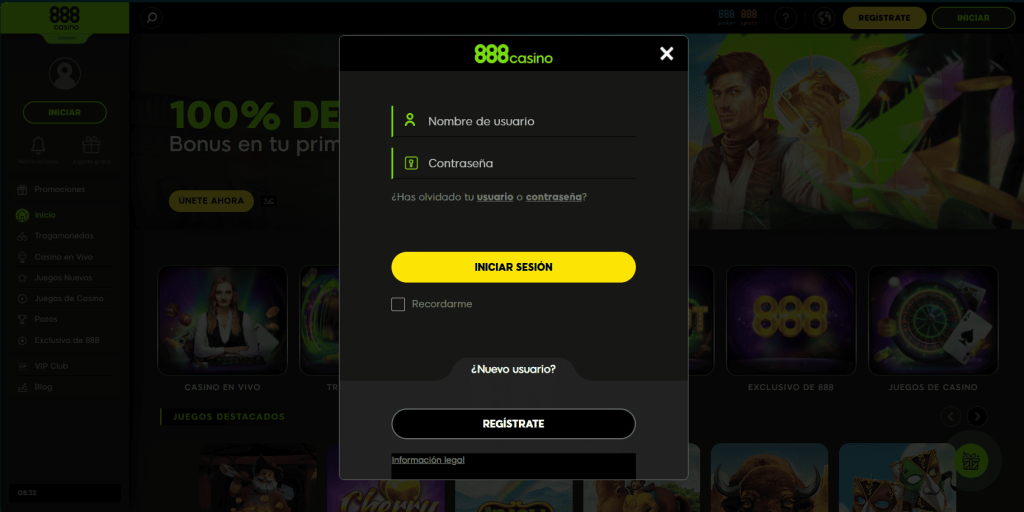 888 casino registro