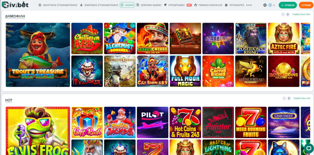 IviBet Casino Φρουτάκια